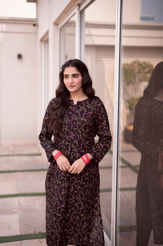 FLORAL EMBER-2pc printed lawn